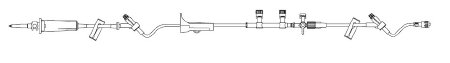 B. Braun Primary IV Administration Set BBraun™ Gravity 2 Ports 15 Drops / mL Drip Rate Without Filter 122 Inch Tubing - Case of 50 - 352393-CS