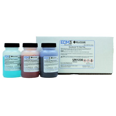 EDM 3 LLC Stain Kit Quicklink III™ Stat Pak 3 X 3 oz. - Pack of 3 - 400150-PK