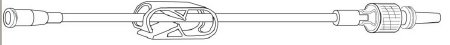 Baxter IV Extension Set Standard Bore 5-4/5 Inch Tubing Without Filter Sterile - Case of 50 - 2N1206-CS