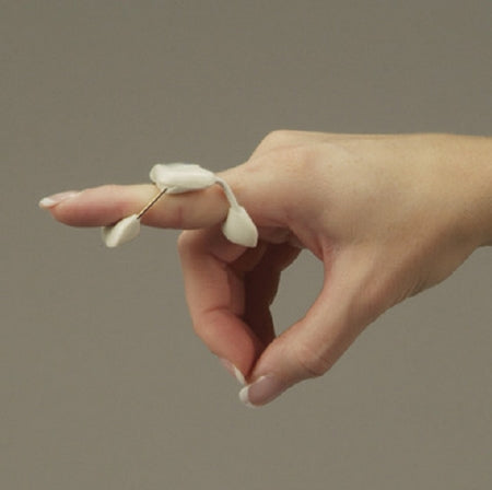 DeRoyal PIP Extension Assist Finger Spring LMB™ Acu-Spring™ Adult Medium Without Fastening Left or Right Hand White - Each - 508B-EA