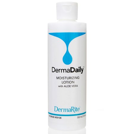 DermaRite Industries Hand and Body Moisturizer DermaDaily® 7.5 oz. Bottle Scented Lotion - Case of 48 - 00128-CS