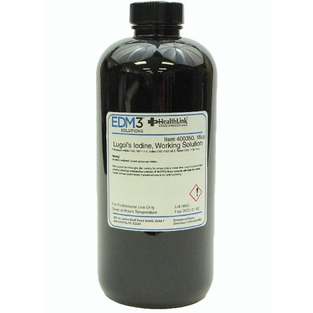 EDM 3 LLC Lugol's Iodine Stain 16 oz. - Each - 400350-EA
