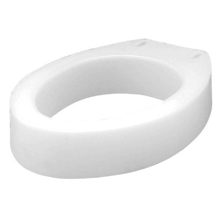 Apex-Carex Healthcare Elongated Raised Toilet Seat Carex® 3-1/2 Inch Height White 300 lbs. Weight Capacity - Case of 4 - FGB30600 0000-CS