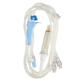 Baxter IV Pump Set Clearlink™ Gravity / Pump 3 Ports 10 Drops / mL Drip Rate Without Filter 109 Inch Tubing Solution - Case of 48 - 2C8537-CS