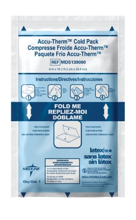 Medline Instant Cold Pack Accu-Therm™ General Purpose 6 X 10 Inch Disposable - Case of 24 - MDS139000-CS