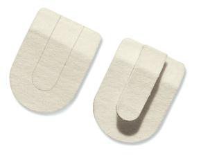 Alimed Hapad® Heel Pad 2.5 Inch Wool Felt Off White - Pack of 3 - 2970004325-PK