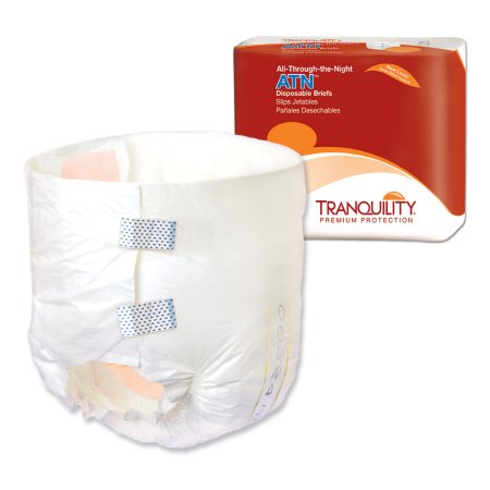 Principle Business Enterprises Unisex Adult Incontinence Brief Tranquility® ATN X-Small Disposable Heavy Absorbency - Pack of 10 - 2183-PK