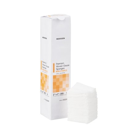 McKesson Gauze Sponge McKesson 2 X 2 Inch 200 per Pack NonSterile 12-Ply Square - Case of 8000 - 12222000-CS