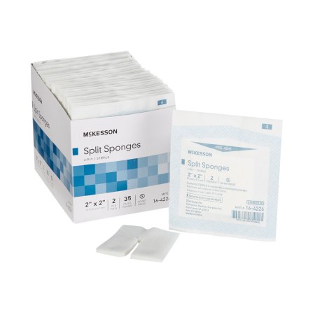 McKesson Split Sponges McKesson 2 X 2 Inch Sterile 6-Ply - Pack of 1 - 16-4226-PK