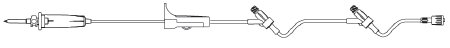 B. Braun IV Pump Set UltraSite® Gravity / Pump 2 Ports 60 Drops / mL Drip Rate Without Filter 84 Inch Tubing - Case of 50 - 352379A-CS