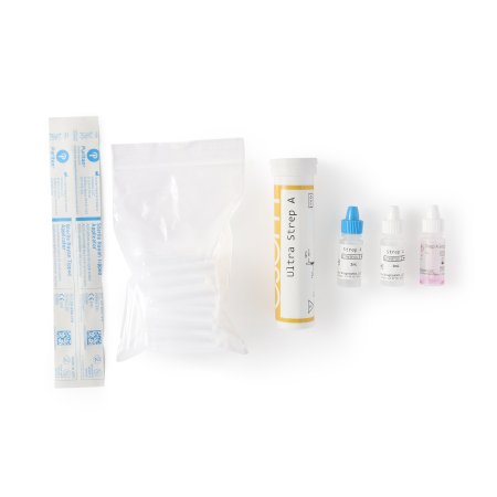 Sekisui Diagnostics Respiratory Test Kit OSOM® Ultra Infectious Disease Immunoassay Strep A Test Throat Swab Sample 25 Tests CLIA Waived - Case of 450 - 147-CS