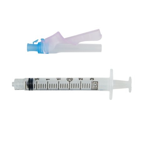 BD Safety Hypodermic Syringe with Needle Eclipse™ 3 mL 1 Inch 23 Gauge Hinged Safety Needle Thin Wall - Case of 300 - 305782-CS