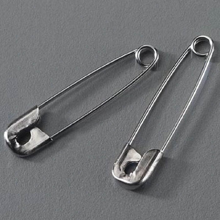 Sklar Safety Pin Number 2 Steel Sterile - Case of 100 - 96-1667-CS