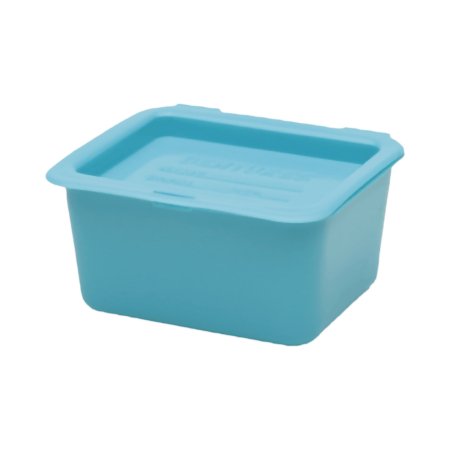 Medegen Medical Products LLC Medegen Denture Cup 8 oz. Blue Double-Hinged Lid Single Patient Use - Each - 00140-EA