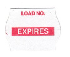 Steris Pre-Printed Label Barkley® Multipurpose Label White Expires Load No. Red - Box of 14 - NB037-BX