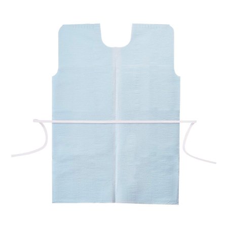 Graham Medical Products Patient Exam Gown Apex™ Medium / Large Blue Disposable - Case of 50 - 44507-CS