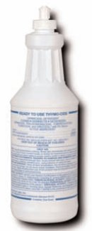 Wexford Labs Thymo-Cide Surface Disinfectant Cleaner Quaternary Based Manual Squeeze Liquid 1 Quart Bottle Citrus Scent NonSterile - Case of 12 - 2121-02-CS
