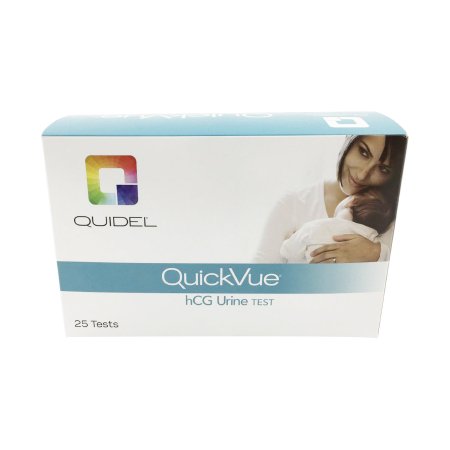 Quidel Reproductive Health Test Kit QuickVue® Fertility Test hCG Pregnancy Test Urine Sample 25 Tests CLIA Waived - KT/25 - 20109-KT
