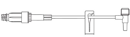 B. Braun IV Extension Set UltraSite® Needle-Free Port Small Bore 5 Inch Tubing Without Filter - Case of 100 - 473440-CS