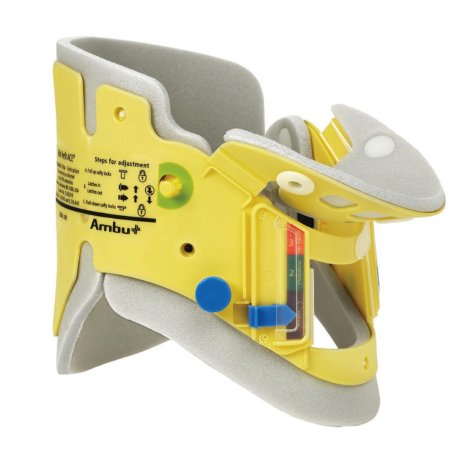 Ambu Extrication Cervical Collar Ambu® Mini Perfit ACE™ Preformed Pediatric One Size Fits Most One-Piece / Trachea Opening Adjustable Height Adjustable Neck Circumference - Each - 000281106-EA