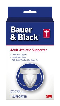 3M Athletic Supporter Bauer & Black™ Medium White - Each - 202549-EA