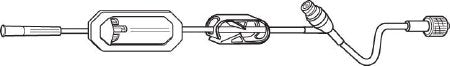 Baxter IV Extension Set Needle-Free Port Standard Bore 20 Inch Tubing With Filter - Case of 48 - 2H8603-CS