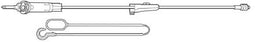 Baxter Secondary IV Administration Set Clearlink™ Gravity Without Ports 10 Drops / mL Drip Rate Without Filter 37 Inch Tubing Medication - Case of 48 - 2H7462-CS