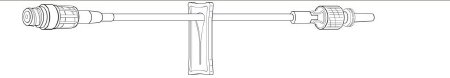 Baxter IV Extension Set Needle-Free Port Standard Bore 6 Inch Tubing Without Filter - Case of 50 - 2N8378-CS