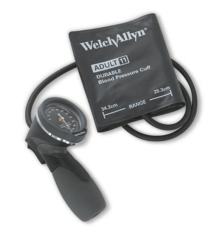 Welch Allyn Manual Aneroid Sphygmomanometer Unit FlexiPort® Multiple Sizes Cloth Fabric 15 to 43.cm Palm Aneroid - Bag of 1 - 5098-30CB-BG
