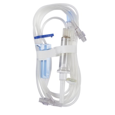 Baxter IV Pump Set Clearlink™ Gravity / Pump 2 Ports 10 Drops / mL Drip Rate Without Filter 112 Inch Tubing Solution - Case of 48 - 2C8519-CS