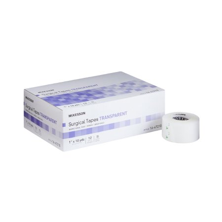 McKesson Medical Tape McKesson Transparent 1 Inch X 10 Yard Plastic NonSterile - Case of 144 - 16-47210-CS