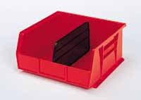 Akro-Mils Bin Divider AkroBins® 14 Inch Black Polypropylene - Pack of 6 - 40270-PK