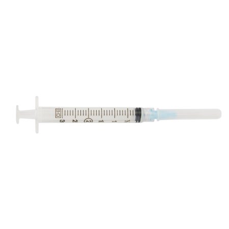BD Standard Hypodermic Syringe with Needle PrecisionGlide™ 3 mL 5/8 Inch 25 Gauge NonSafety Thin Wall - Box of 100 - 309570-BX