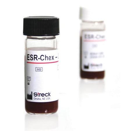 Streck Laboratories Hematology Control ESR-Chex™ Erythrocyte Sedimentation Rate (ESR) 2 Levels 12 X 9 mL - Box of 1 - 214112-BX