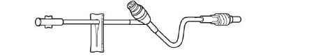 Baxter IV Extension Set Needle-Free Port Standard Bore 8 Inch Tubing Without Filter - Case of 48 - 2C8634-CS