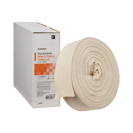 McKesson Stockinette Tubular McKesson 3 Inch X 25 Yard Cotton NonSterile - Case of 12 - 16-4T-325-CS