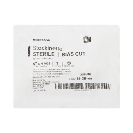 McKesson Bias Cut Stockinette McKesson Cotton 4 Inch X 4 Yard Size 5 Beige Sterile - Each - 16-3B-44-EA