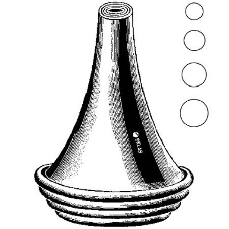 Sklar Ear Speculum Tip Round Tip Chrome Plated 5 mm Reusable - Each - 67-6011-EA