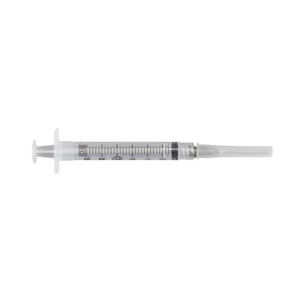 BD Standard Hypodermic Syringe with Needle PrecisionGlide™ 3 mL 1 Inch 22 Gauge NonSafety Regular Wall - Box of 100 - 309572-BX