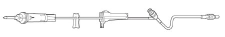Baxter Primary IV Administration Set Clearlink™ Gravity 1 Port 60 Drops / mL Drip Rate Without Filter 76 Inch Tubing Solution - Each - 2C8402-EA