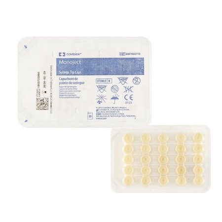 Cardinal Syringe Tip Cap Monoject™ Polyolefin Plastic, Sterile, Disposable - TR/25 - 8881682119-TR