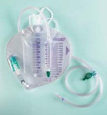 Bard Urinary Meter Bag Bard® IC Anti-Reflux Valve Sterile 350 mL Vinyl - Case of 10 - 153215A-CS