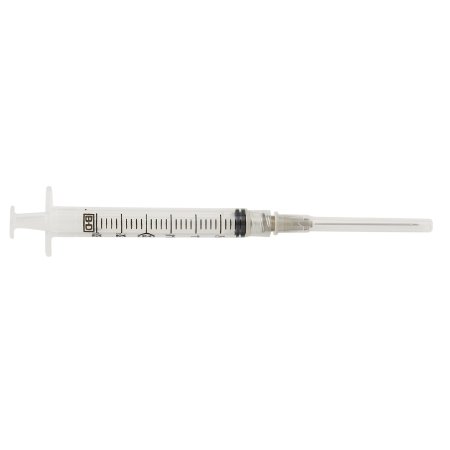 BD Standard Hypodermic Syringe with Needle PrecisionGlide™ 3 mL 1-1/2 Inch 22 Gauge NonSafety Regular Wall - Each - 309574-EA
