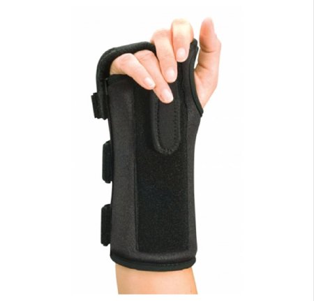 DJO Boxer Fracture Brace ProCare® ComfortFORM™ Nylon / Aluminum / Foam / Elastic Right Hand Black Medium - Each - 79-87455-EA