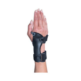 Ossur Wrist Splint Ossur® Exoform® Carpal Tunnel Low Profile Plastic / Nylon Left Hand Black / Blue / Gray Large - Each - 517087-EA