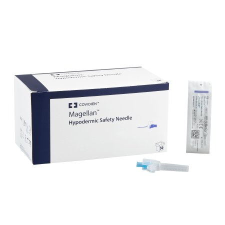 Cardinal Safety Hypodermic Needle Magellan™ 5/8 Inch Length 23 Gauge Regular Wall Sliding Safety Needle - Case of 10 - 8881850358-CS