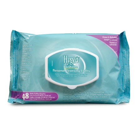 Professional Disposables Flushable Personal Wipe Hygea® Soft Pack Aloe / Vitamin E Scented 48 Count - Pack of 48 - A500F48-PK