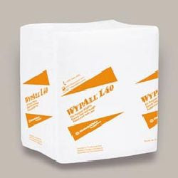 Lagasse Task Wipe WypAll® L40 Light Duty White NonSterile Double Re-Creped 12 X 12-1/2 Inch Disposable - Case of 1008 - KCC05701-CS