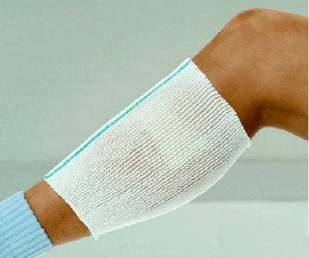 Alba Healthcare Elastic Net Retainer Dressing X-Span® Tubular Polyester / Spandex 8 Yard Size 9/10 White / Orange Hip NonSterile - Roll of 1 - 830-RL