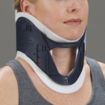 DeRoyal Rigid Cervical Collar EMT Preformed Pediatric One Size Fits Most One-Piece / Trachea Opening Adjustable Height - Each - A111900-EA
